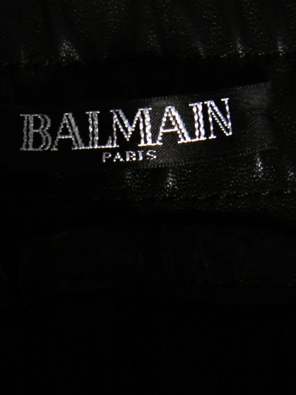 Balmain Pre-Owned drawstring leather biker trousers | Image 2