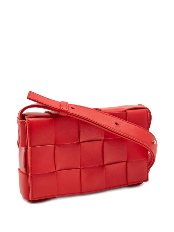 BOTTEGA VENETA レッドショルダーバッグ