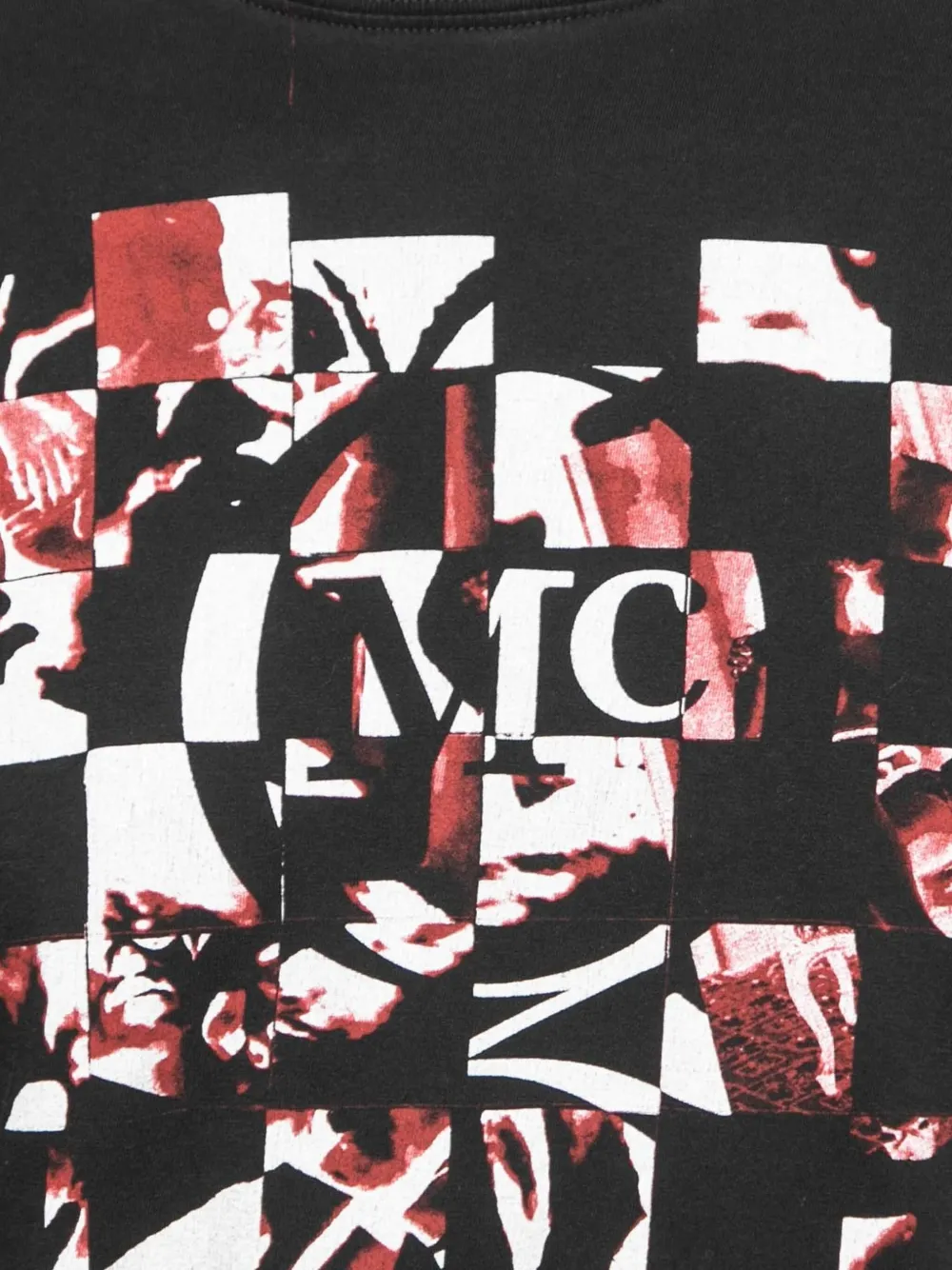 Pre-owned Alexander Mcqueen 2024 Checkerboard-print Sweatshirt In Black