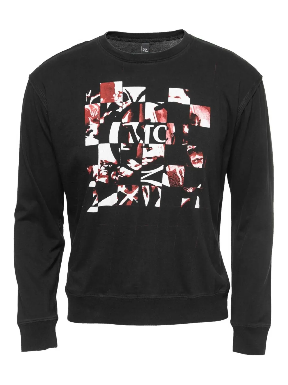 Alexander McQueen Pre-Owned 2024 Checkerboard-print sweatshirt | Black | Image 1