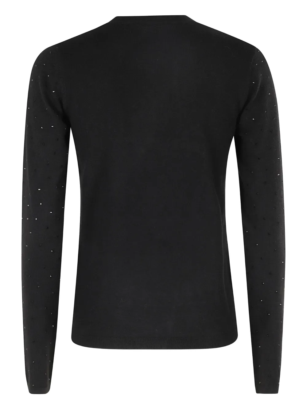 Seventy Embellished Round-neck Sweater In Black
