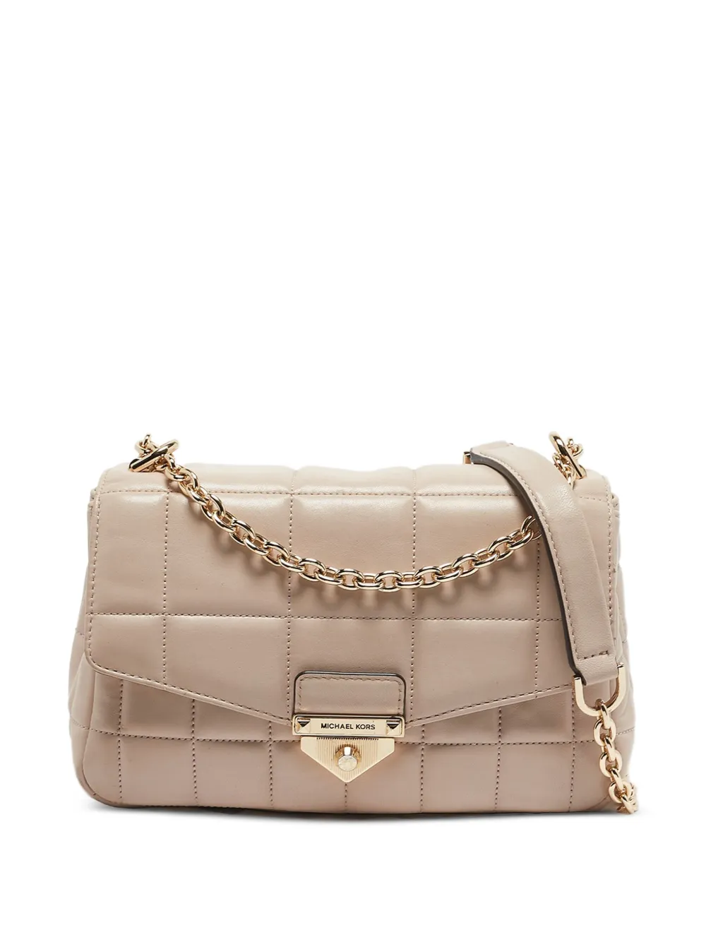 Michael Kors Vintage ソーホーキルティングレザーショルダーバッグ L - ピンク Michael Kors Vintage ソーホーキルティングレザーショルダーバッグ L - ピンク