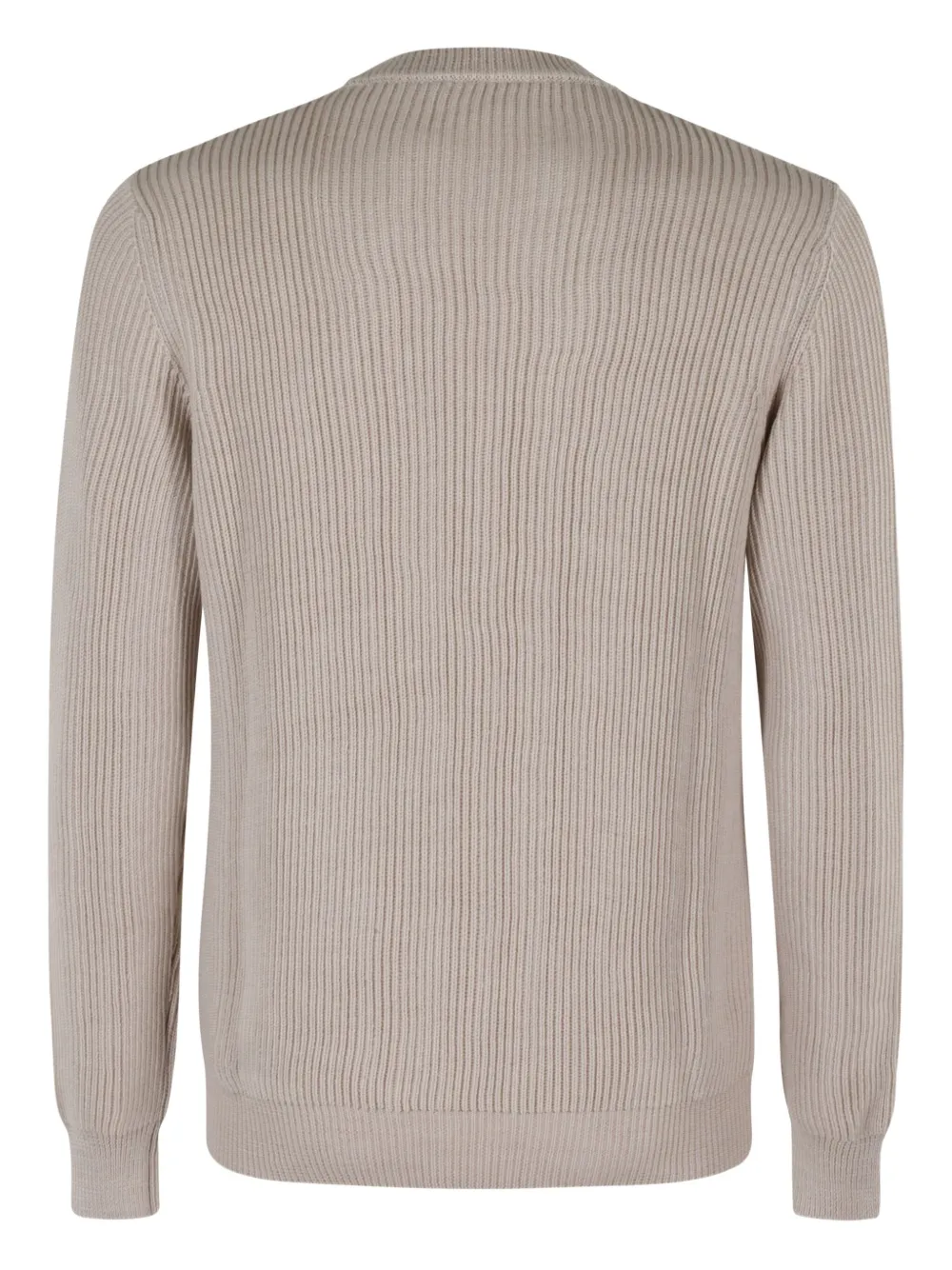 Roberto Collina ribbed crew-neck sweater Beige