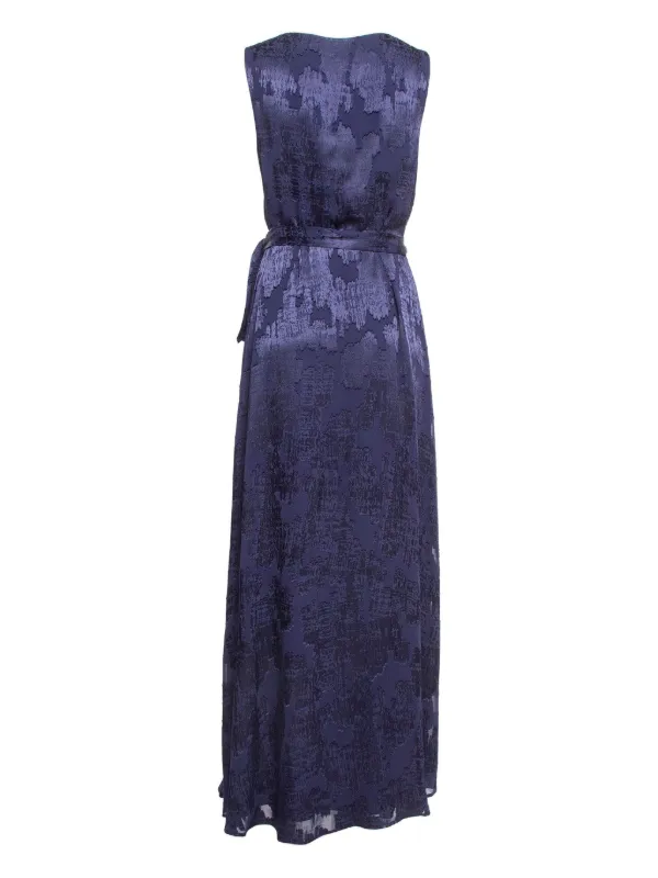 diane von furstenberg purple wrap dress Diane von Furstenberg Ruffled Wrap Dress - M - BOPF