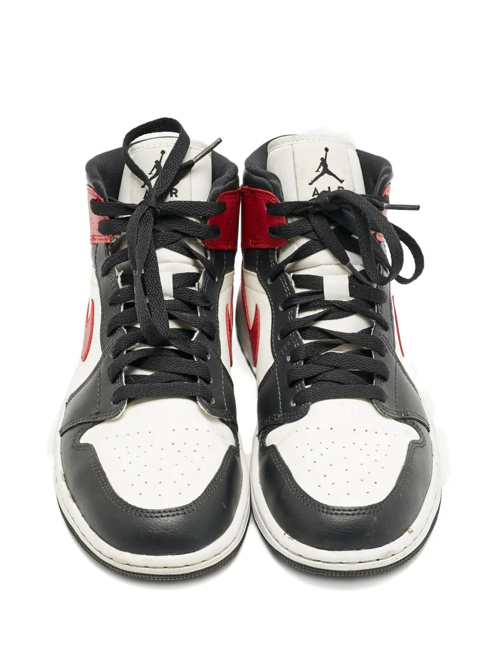 Pre-owned Jordan Air  1 Leather Sneakers In White