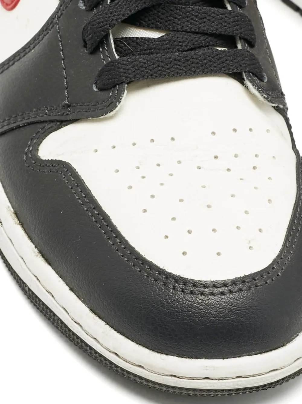 Pre-owned Jordan Air  1 Leather Sneakers In White