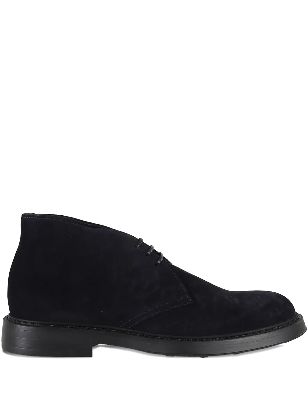 Doucal's suede lace-up desert boots Blue