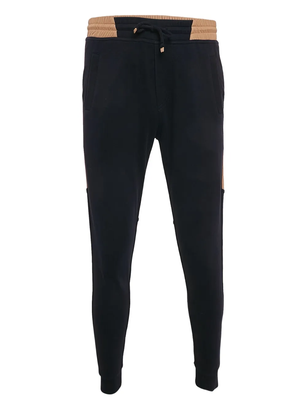 Brunello Cucinelli knit-trim trousers | Blue | Image 1