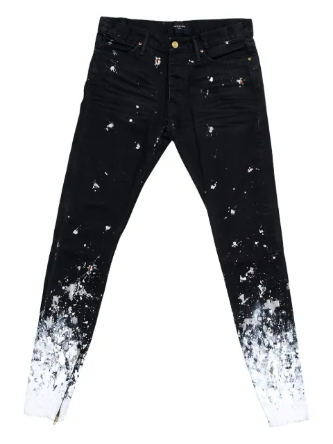 Fear Of God paint-splatter straight-leg jeans