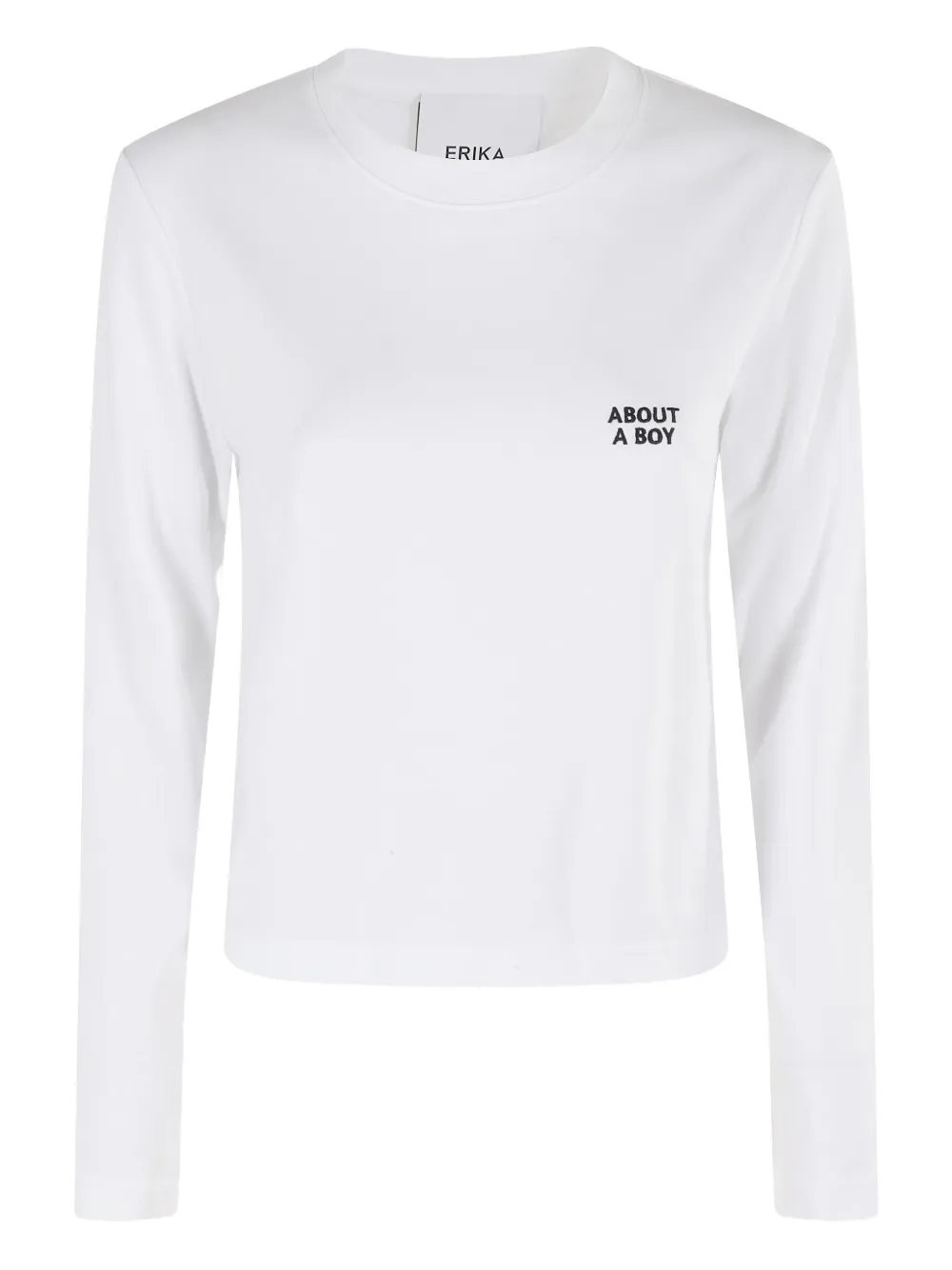 Erika Cavallini Long-sleeve Cropped Top In White