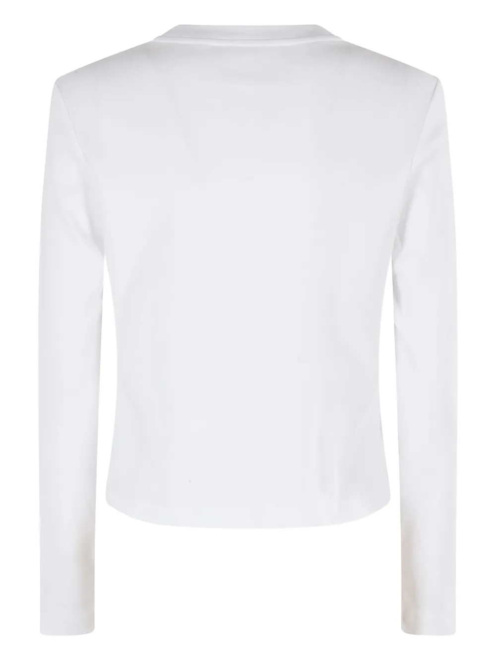  Erika Cavallini Long-sleeve Cropped Top - White 