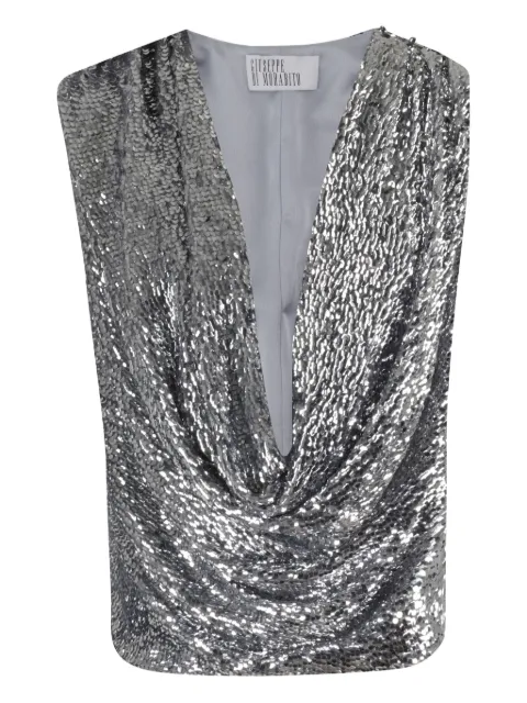 Giuseppe Di Morabito sequin draped top