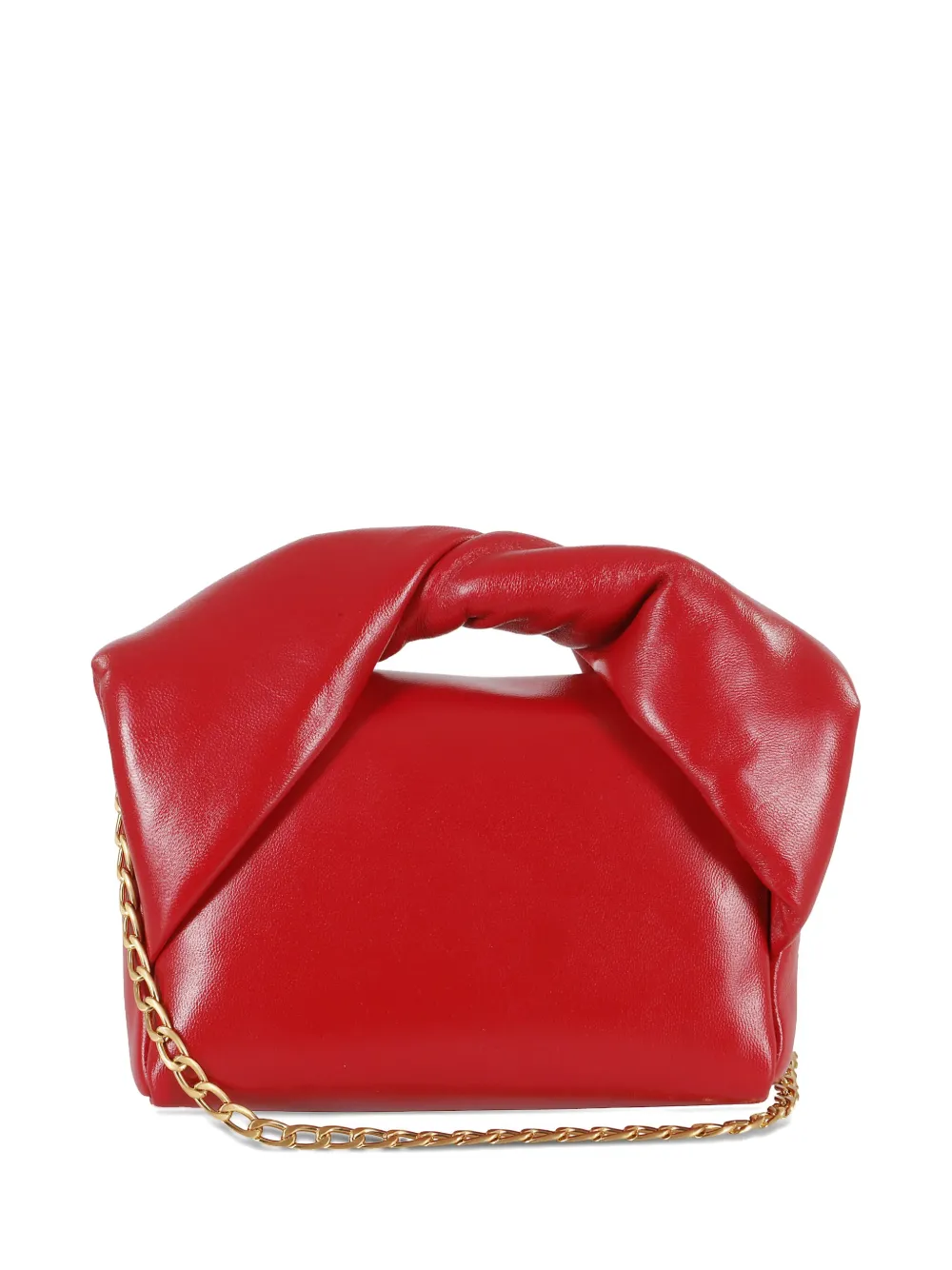 JW Anderson twisted-handle leather shoulder bag Rood