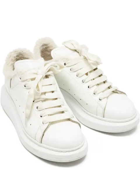 Alexander McQueen Pre-Owned leather shearling sneakers
