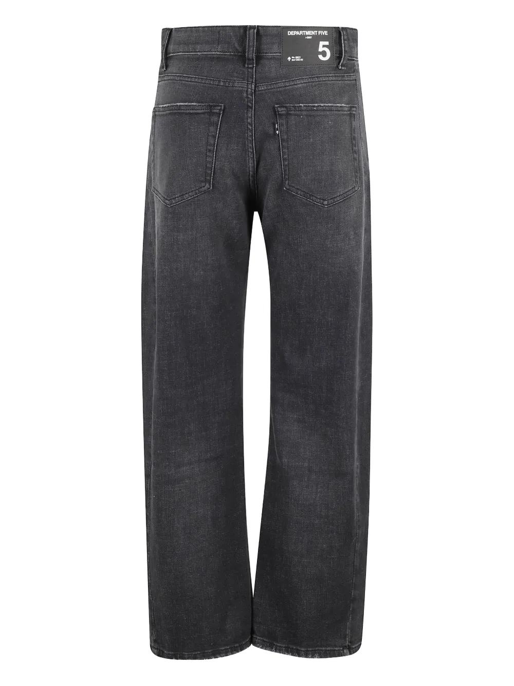 Department 5 Jeans met vervaagd effect en patchwork - Zwart