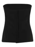 Federica Tosi strapless seam-detail top - Black