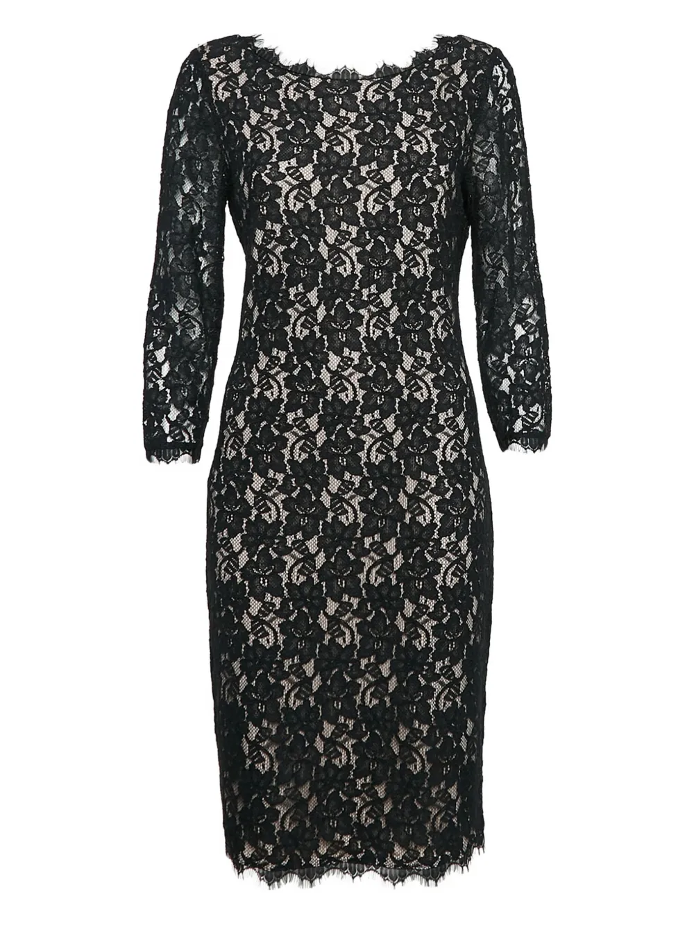 Pre-owned Diane Von Furstenberg Vintage 2024 Colleen Dress In Black