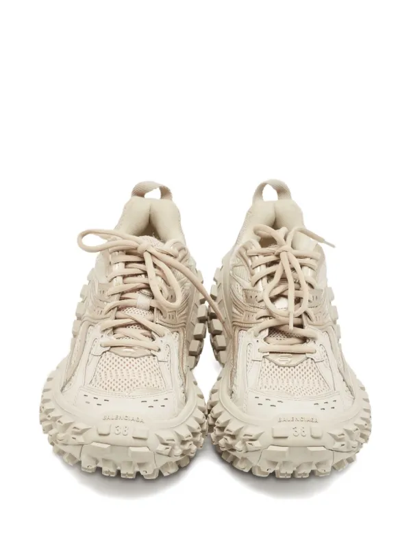 Balenciaga Pre-Owned faux-leather Sneakers | Neutrals | FARFETCH SG