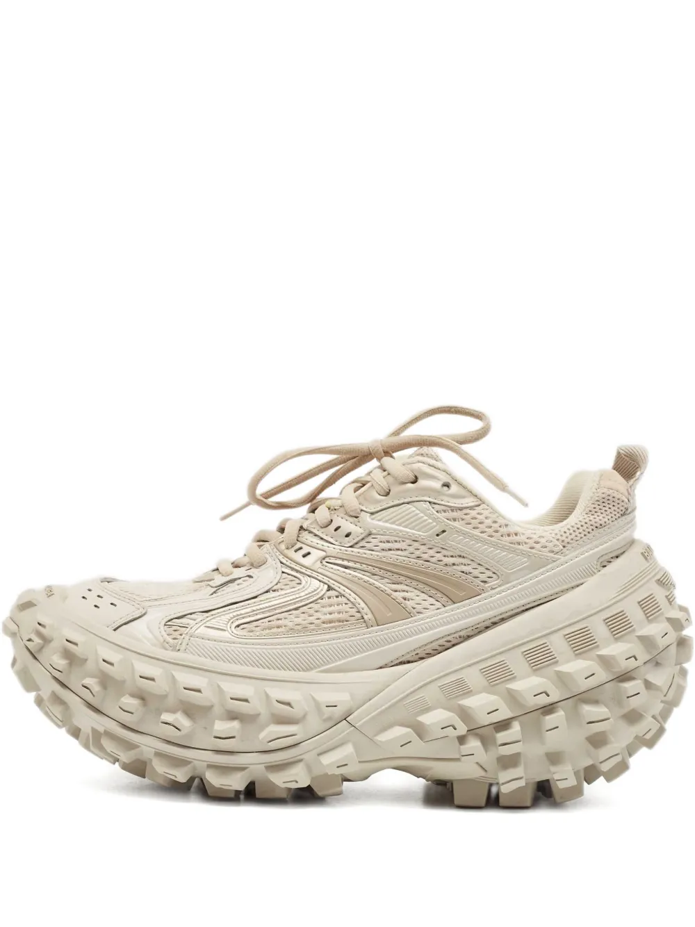 Balenciaga Pre-Owned Defender Sneakers aus Faux-Leder - Nude
