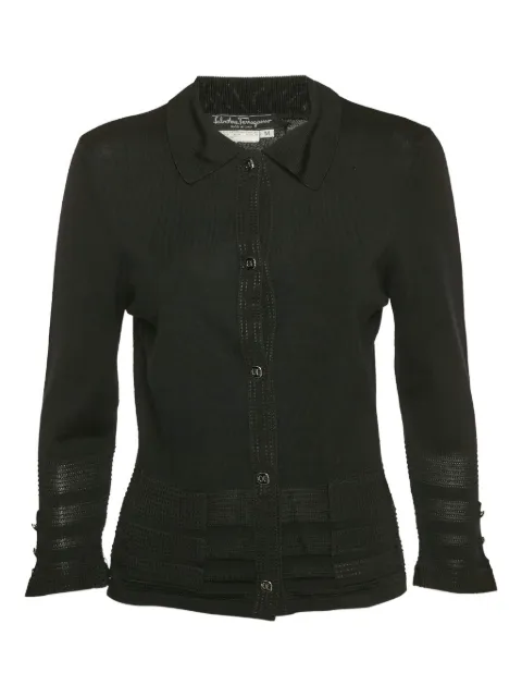 Ferragamo Pre-Owned buttoned-up wool cardigan