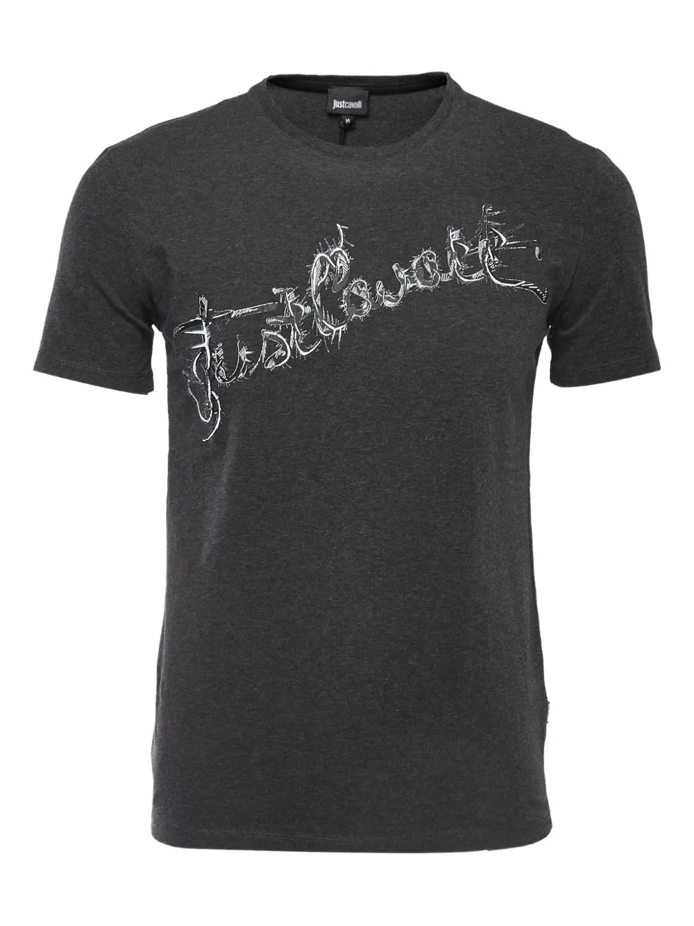 Just Cavalli Vintage 2018 sketch-print T-shirt | Black | Image 1