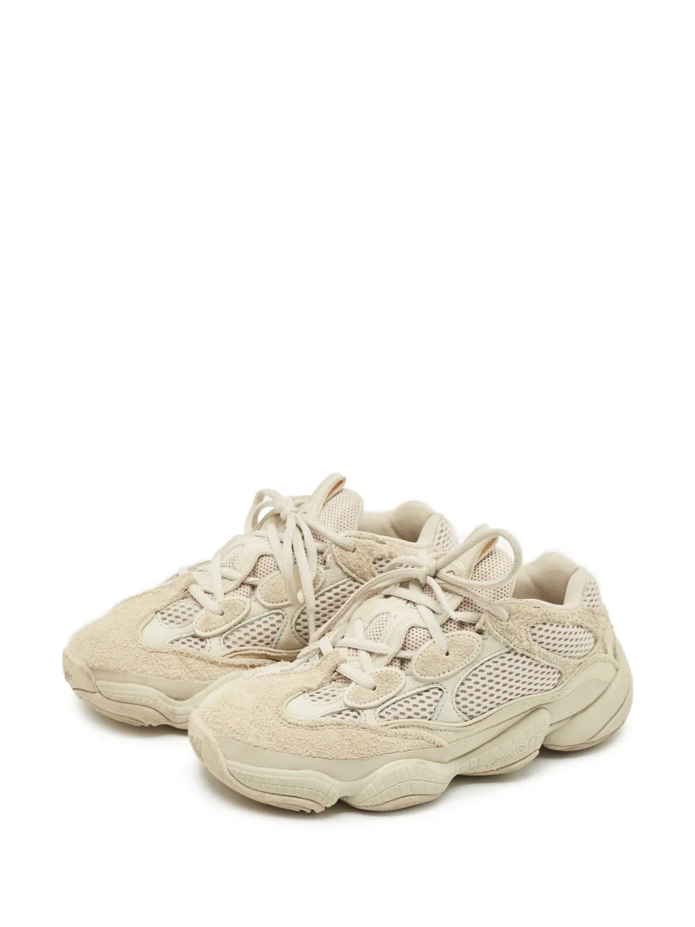 Adidas Yeezy Pre-owned sneakers met veters - Beige