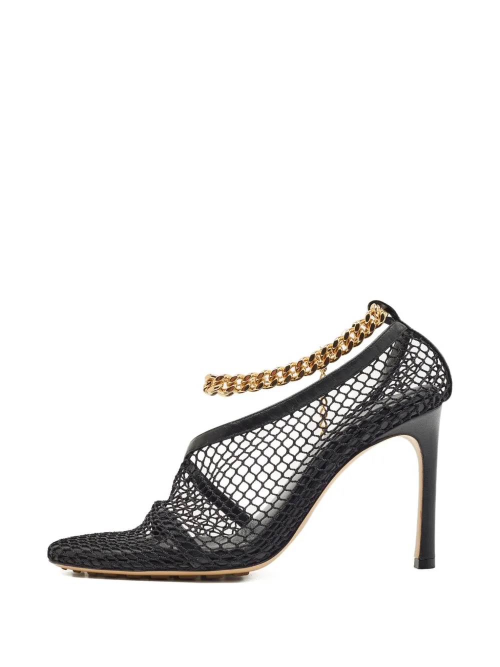 Bottega Veneta Pre-Owned Pumps mit Mesh-Kette - Schwarz