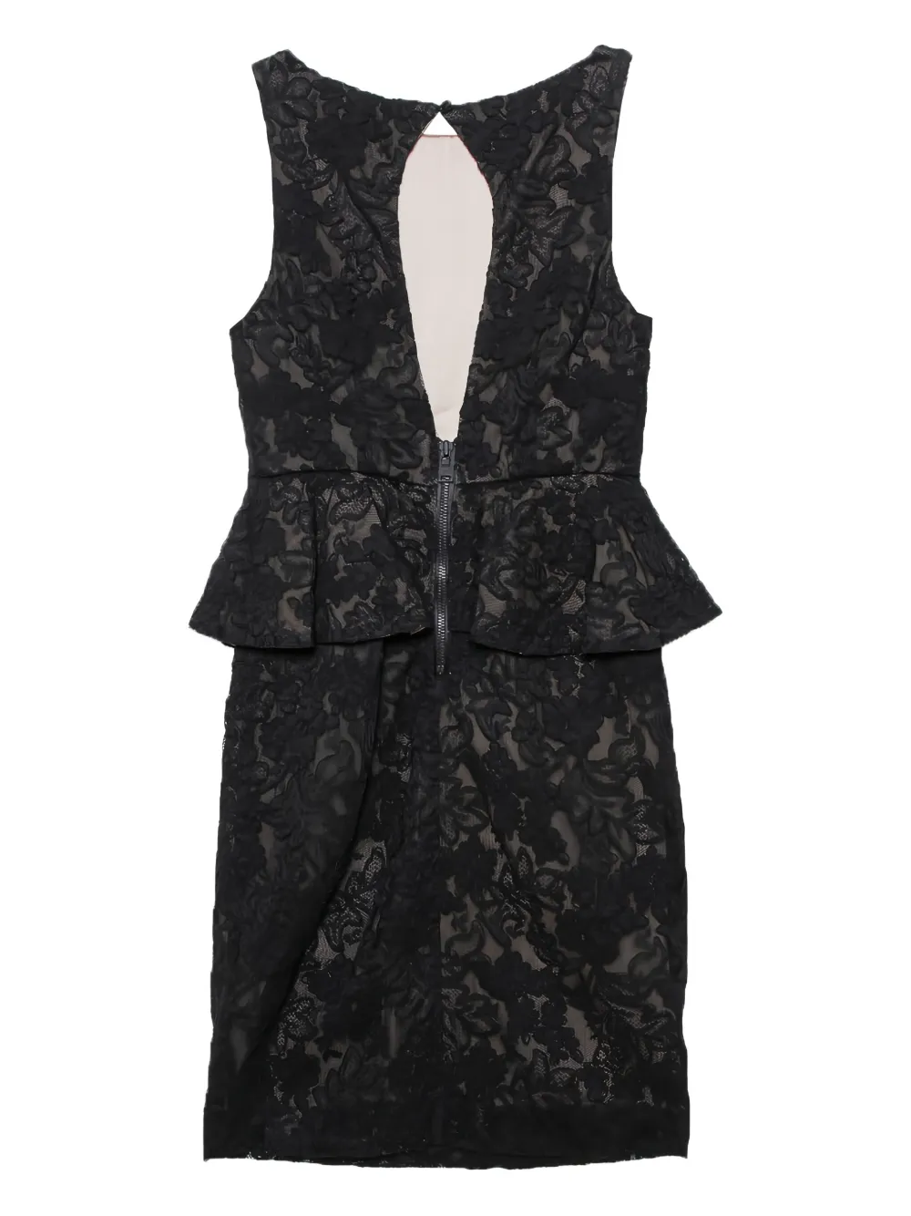 Alice + olivia Josephine peplum jurk - Zwart