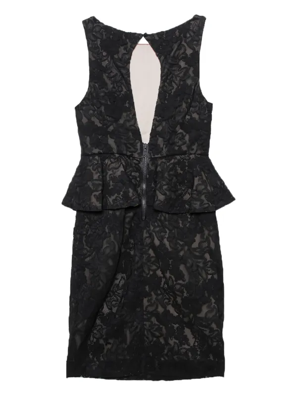 alice and olivia black peplum dress Alice + Olivia Black Peplum Mini Dress Victoria Size US 0/ XS/ EU 34
