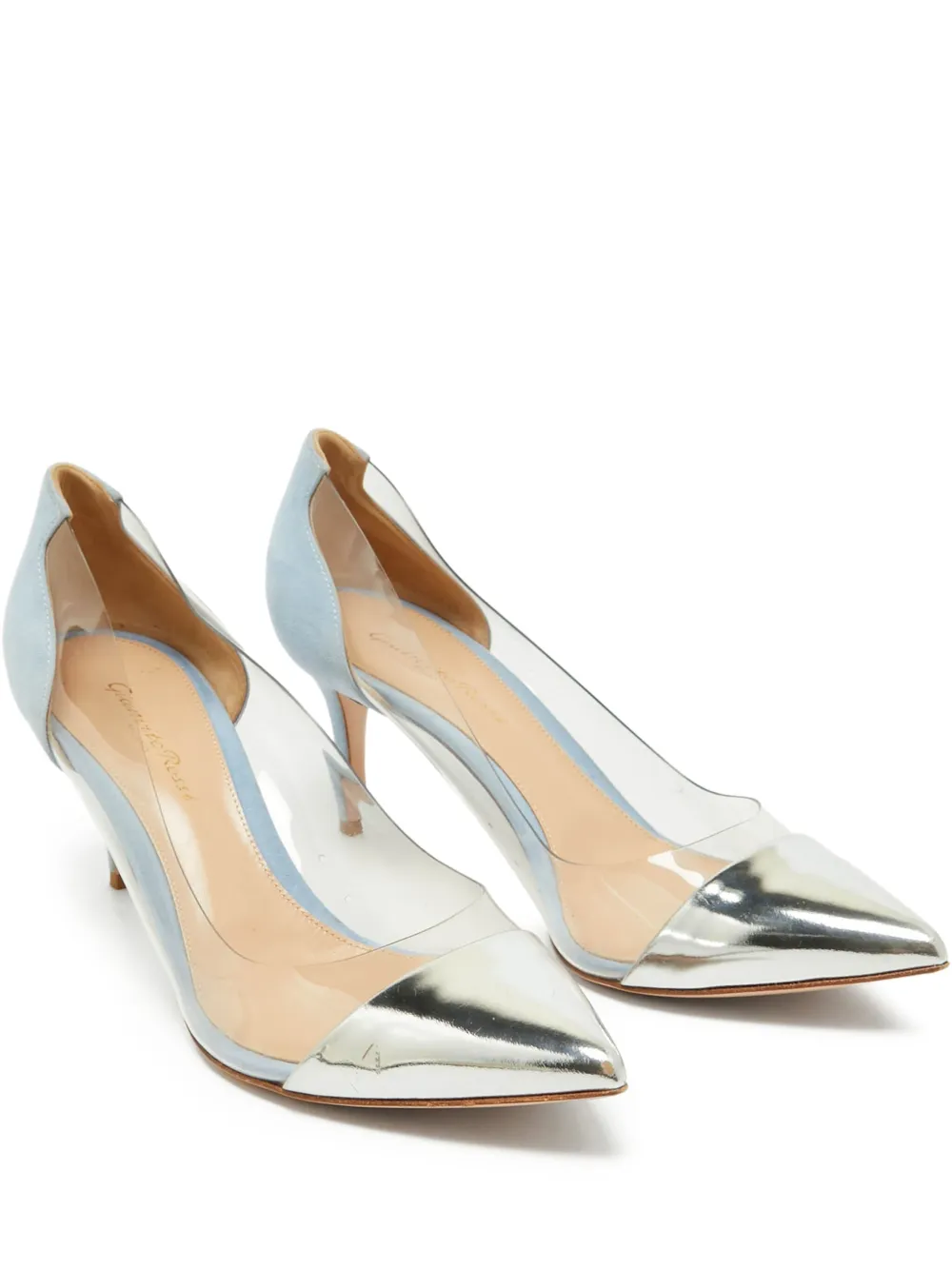Gianvito Rossi Plexi Pumps 110mm - Silber
