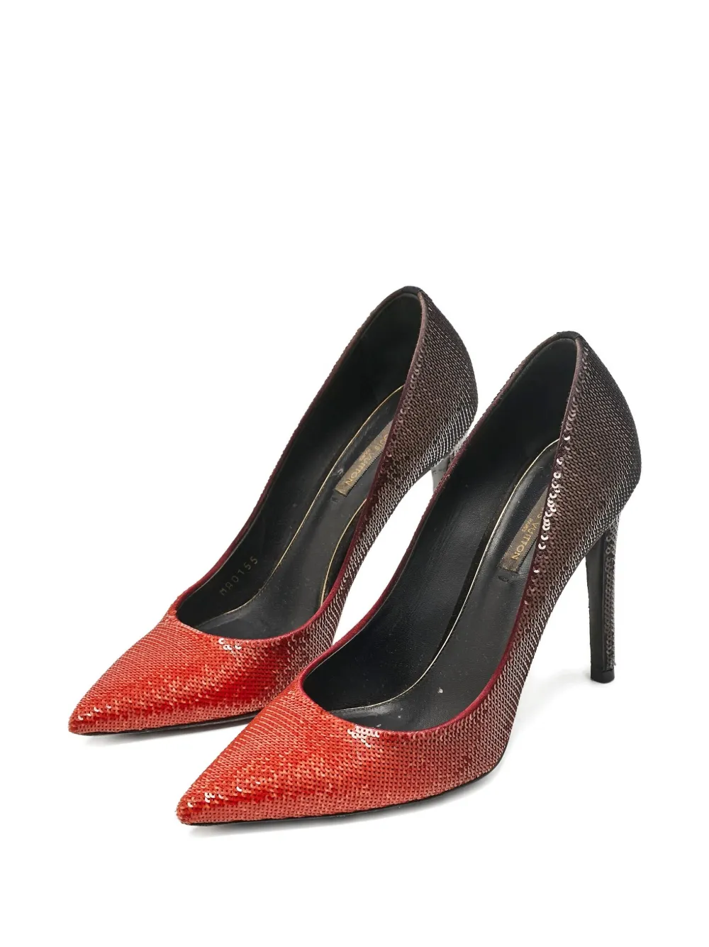 Louis Vuitton Pre-Owned 110 mm Liza pumps met hak - Oranje