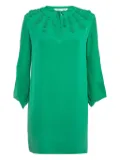 Diane Von Furstenberg Vintage 2023 silk rosette mini dress - Green