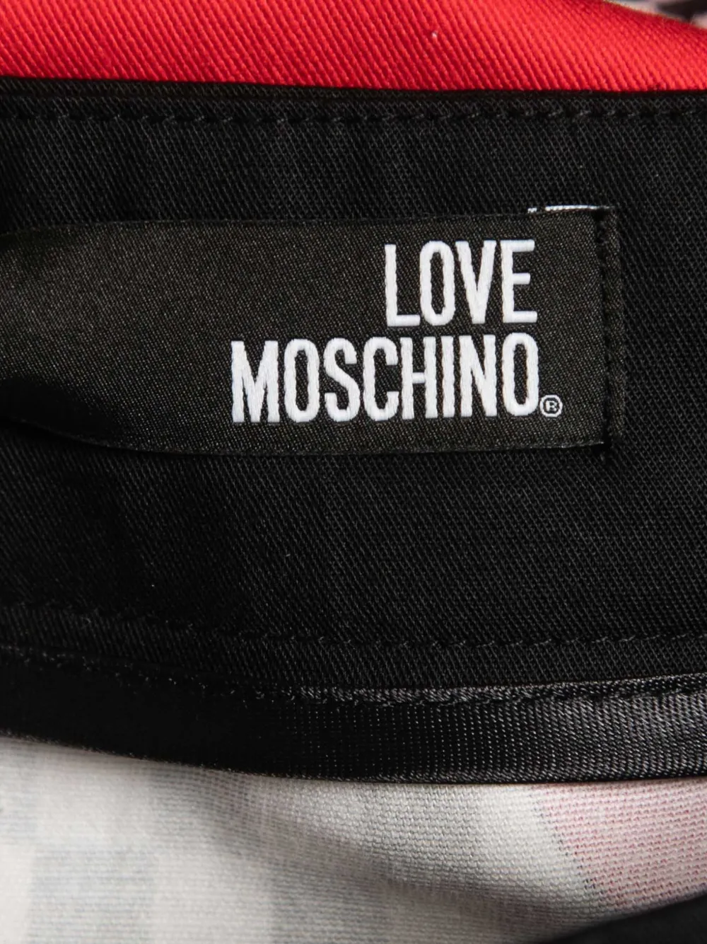 Pre-owned Moschino 2024 Hearts Checkered Skirt In Black