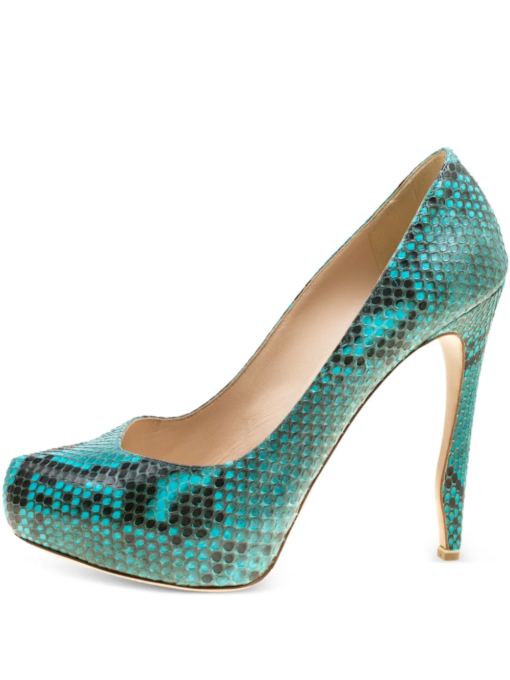 Nicholas Kirkwood Pumps in pelle di pitone 2016 - Verde