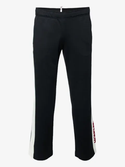 Moncler Vintage брюки в полоску с логотипом