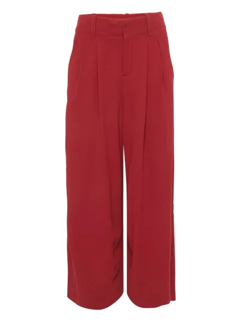 alice + olivia pleated wide-leg trousers