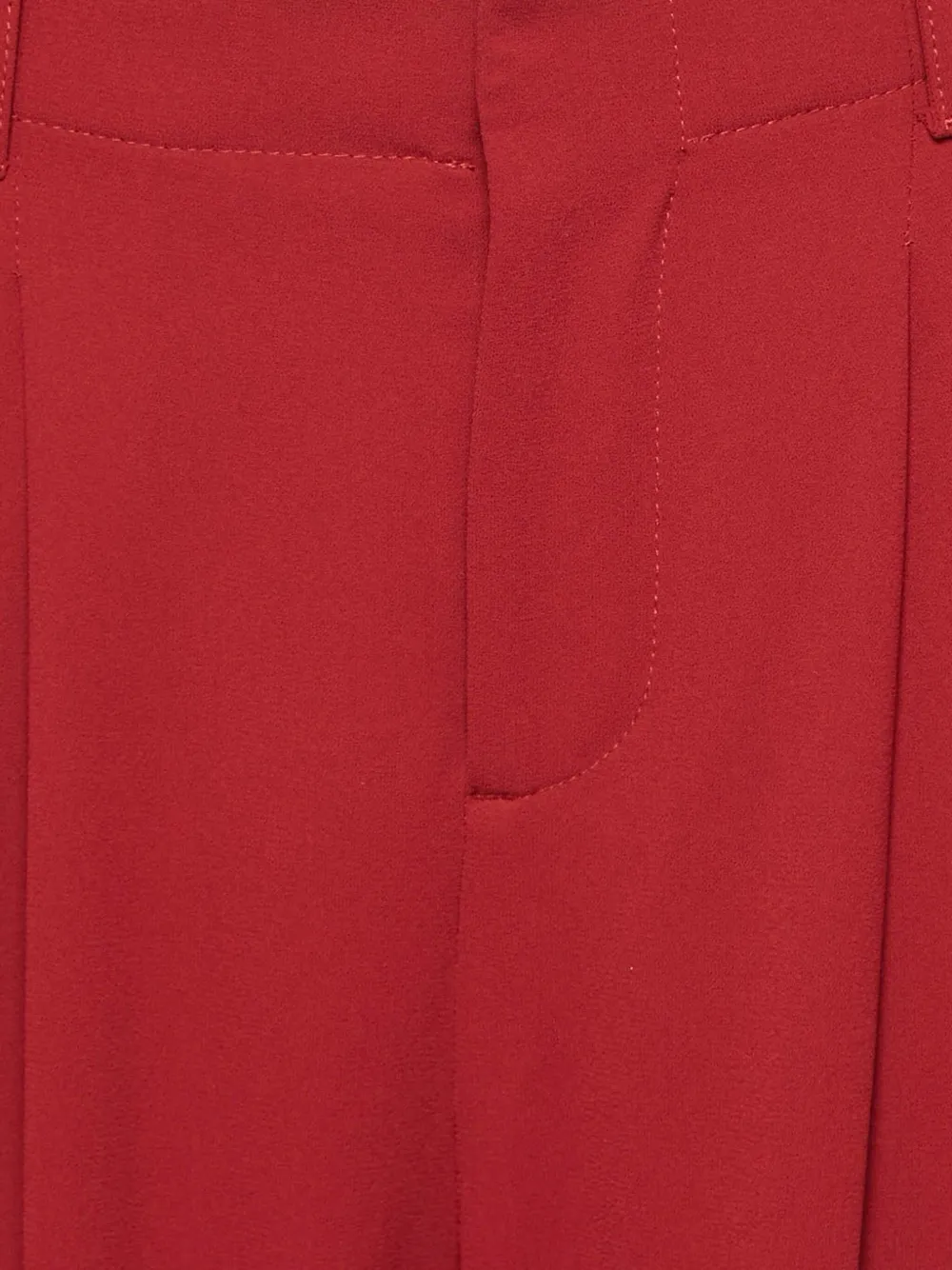 Alice + olivia Plooibroek met wijde pijpen - Rood