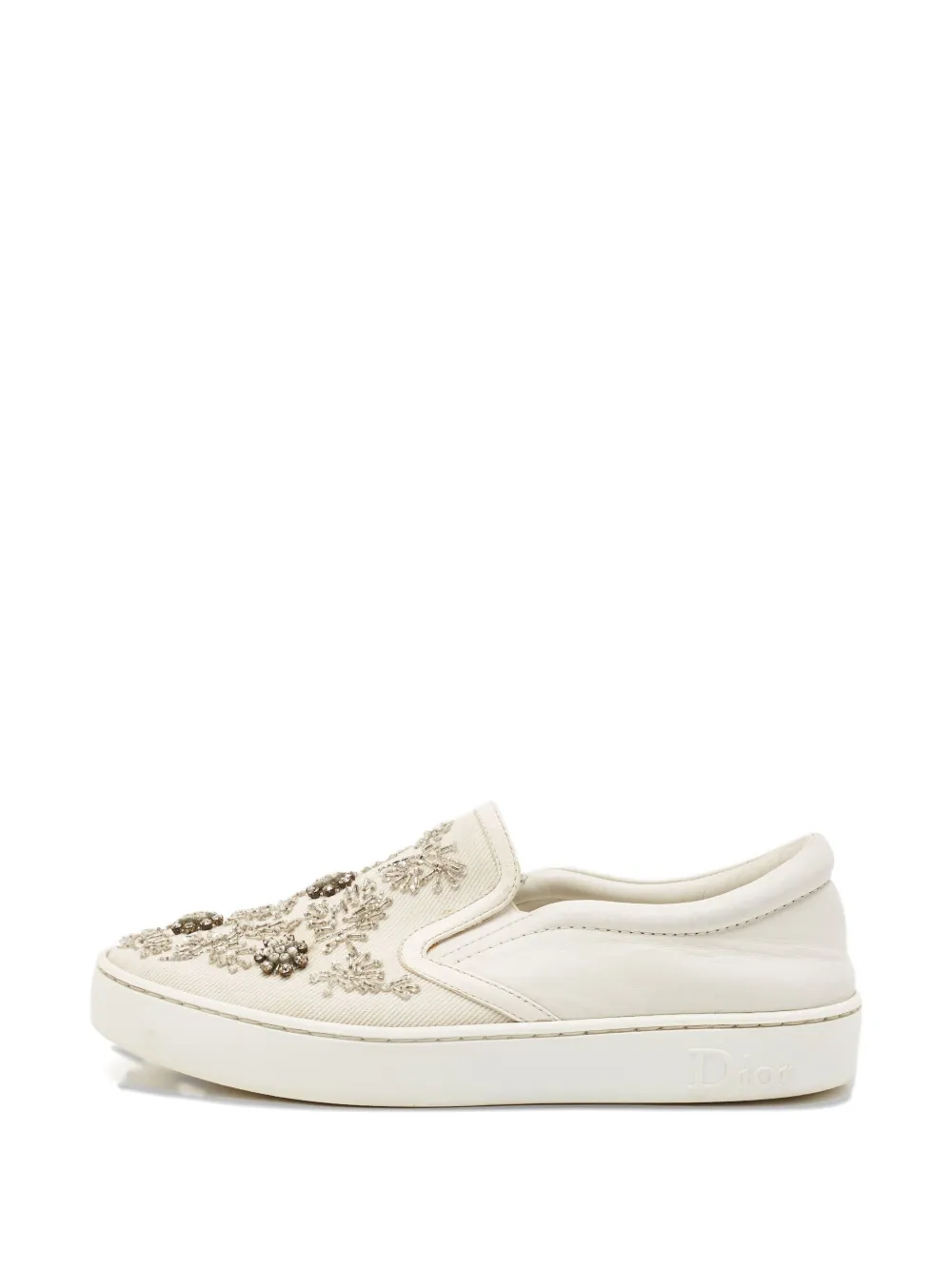 Christian Dior Pre-Owned Slip-on sneakers - Wit