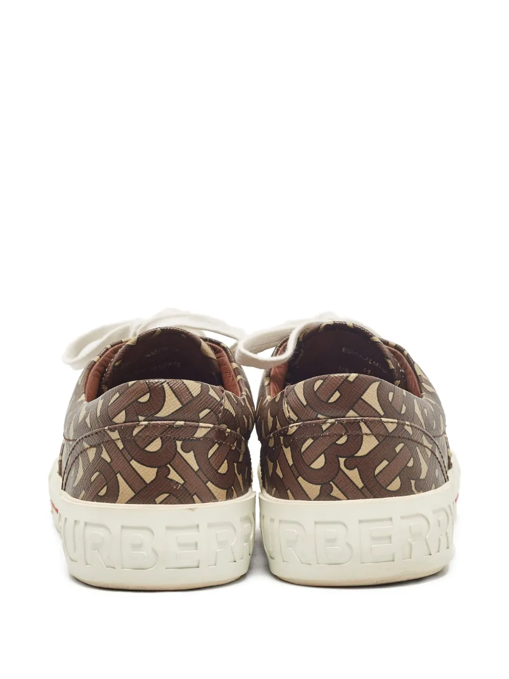 Pre-owned Burberry 2024 Monogram Stripe Sneakers In Brown