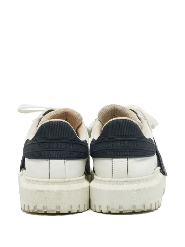 【週末限定値下げ】Dior-ID スニーカー 37ホワイト/ネイビー Christian Dior Pre-Owned Dior ID Sneakers | White | FARFETCH