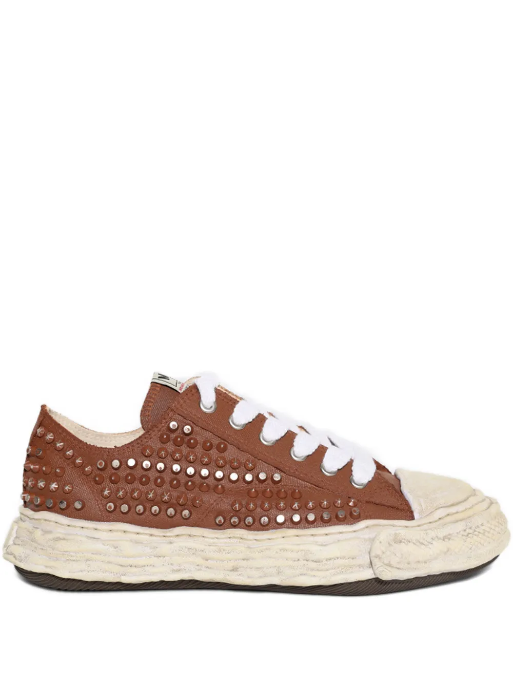 Maison MIHARA YASUHIRO Peterson 23 OG studded sneakers - Marrone