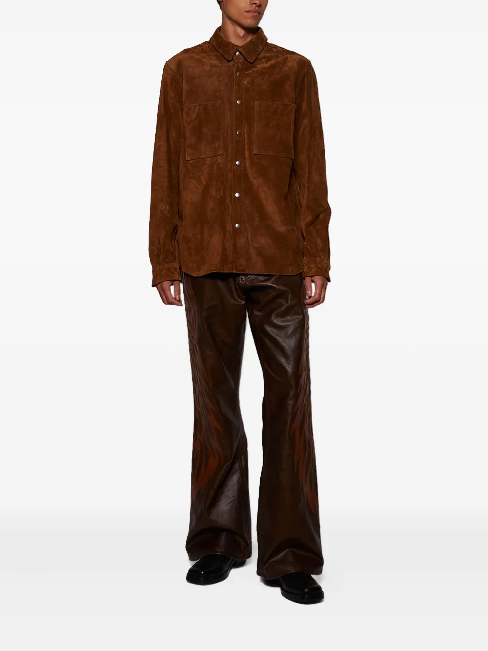 EARTHLING VIP Leren broek - Bruin