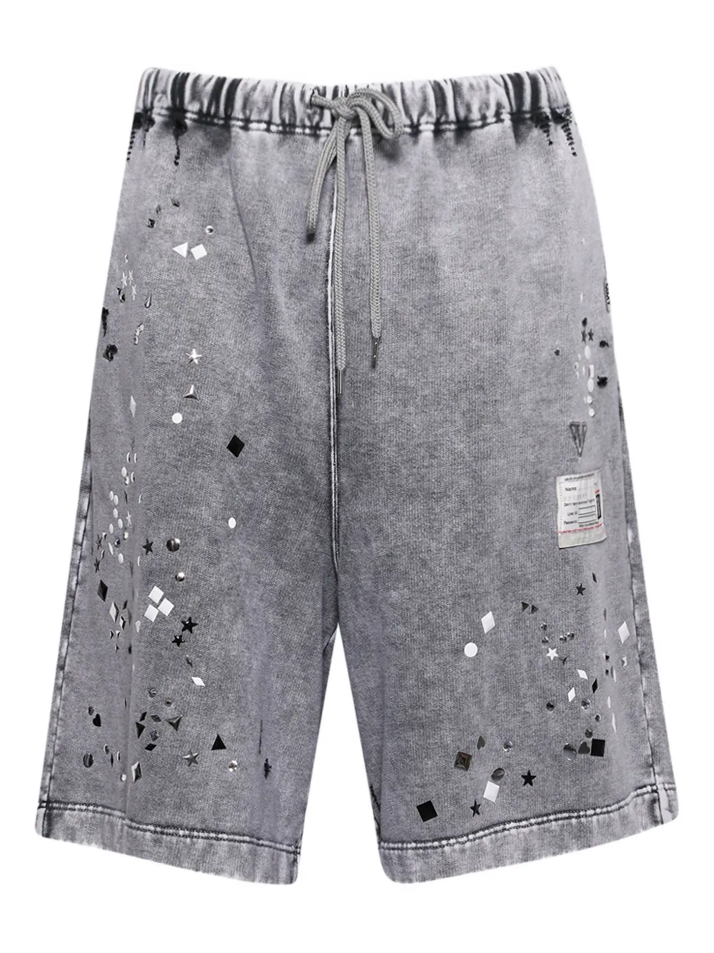 Miharayasuhiro Embellished Shorts In Gray