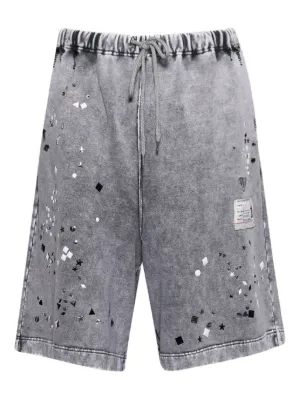 Comme Des Garçons Shirt ペイント ショートパンツ | ブルー | FARFETCH JP