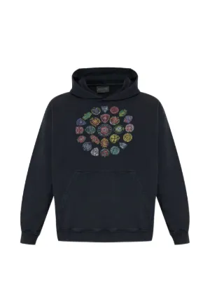 BALENCIAGA ロゴプリント パーカー Balenciaga プリント パーカー | ブラック | FARFETCH JP