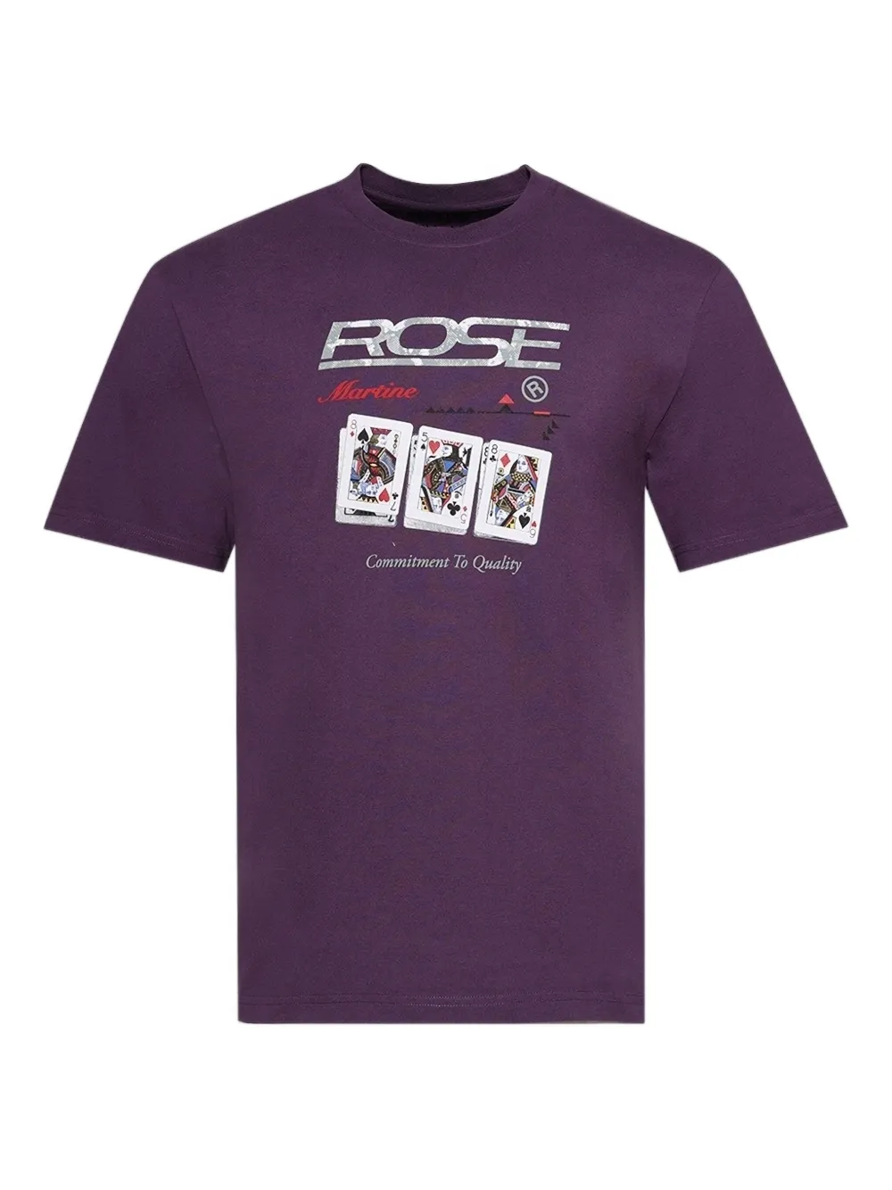 Martine Rose Cards クラシック Tシャツ - パープル Martine Rose Cards クラシック Tシャツ - パープル