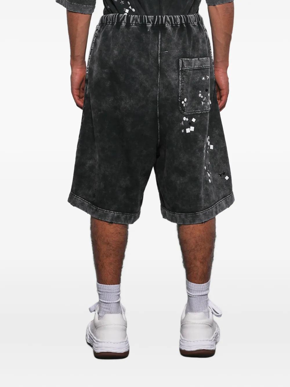 Maison MIHARA YASUHIRO Verfraaide shorts Zwart
