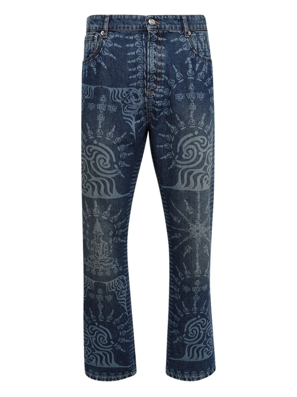 BLUEMARBLE all-over-print jeans | Blue | Image 1