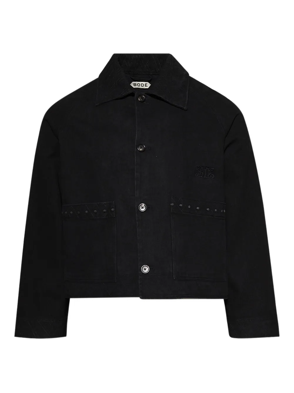 Bode Embroidered-detail Jacket In Black