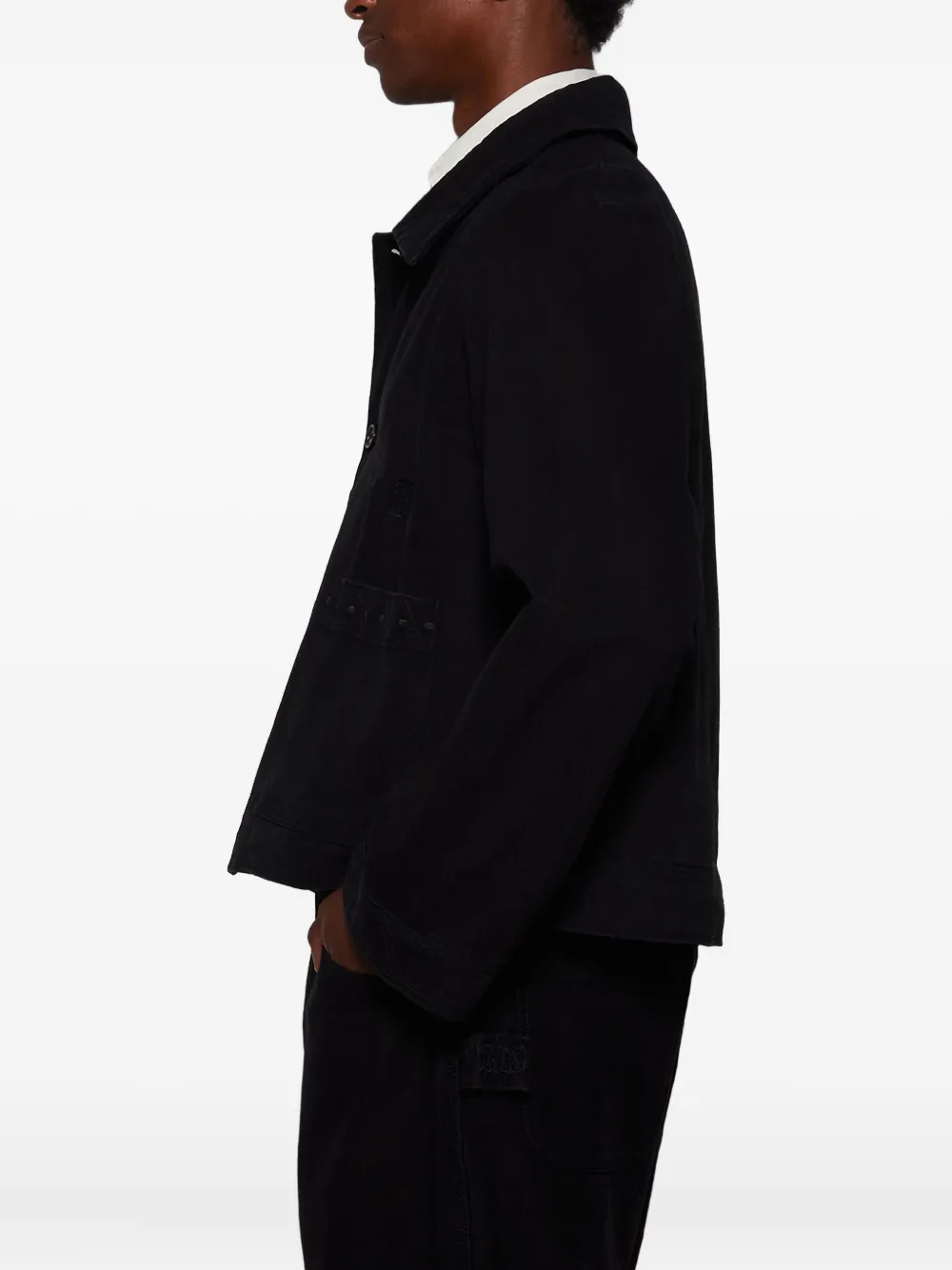 Bode Embroidered-detail Jacket In Black